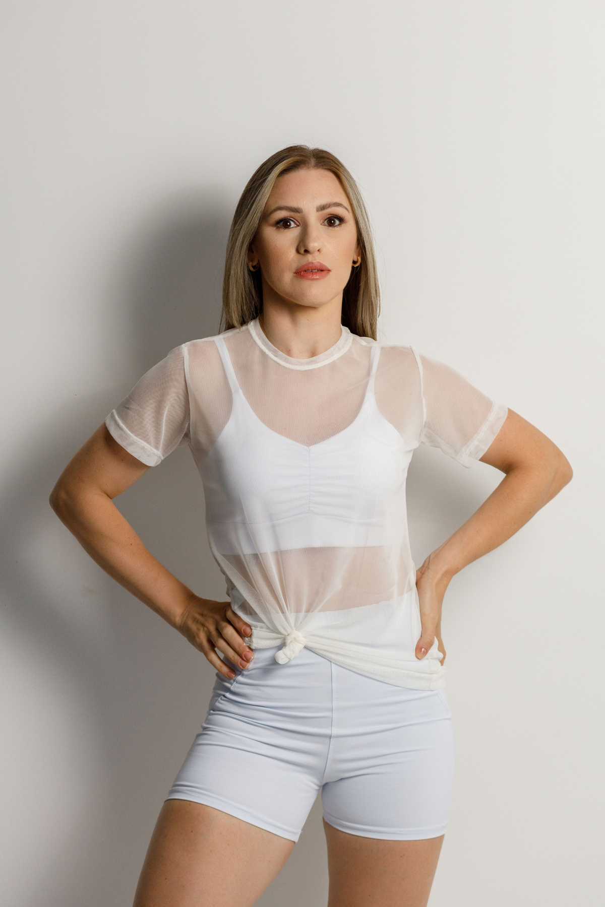 Camiseta Esportiva Texturizada Elenna