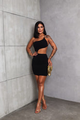 Vestido Curto Recorte Lateral Kiara