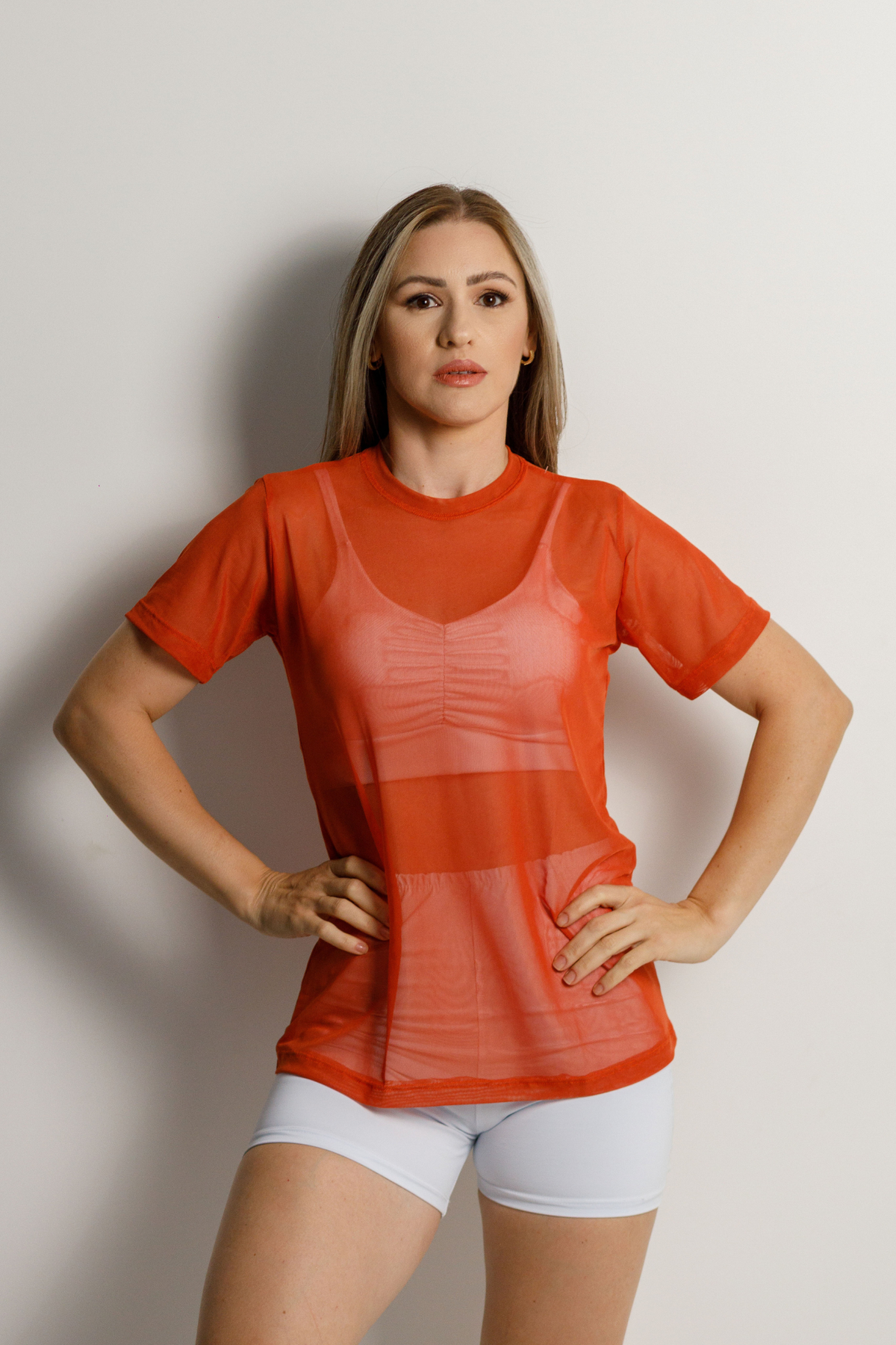 Camiseta Esportiva Texturizada Elenna
