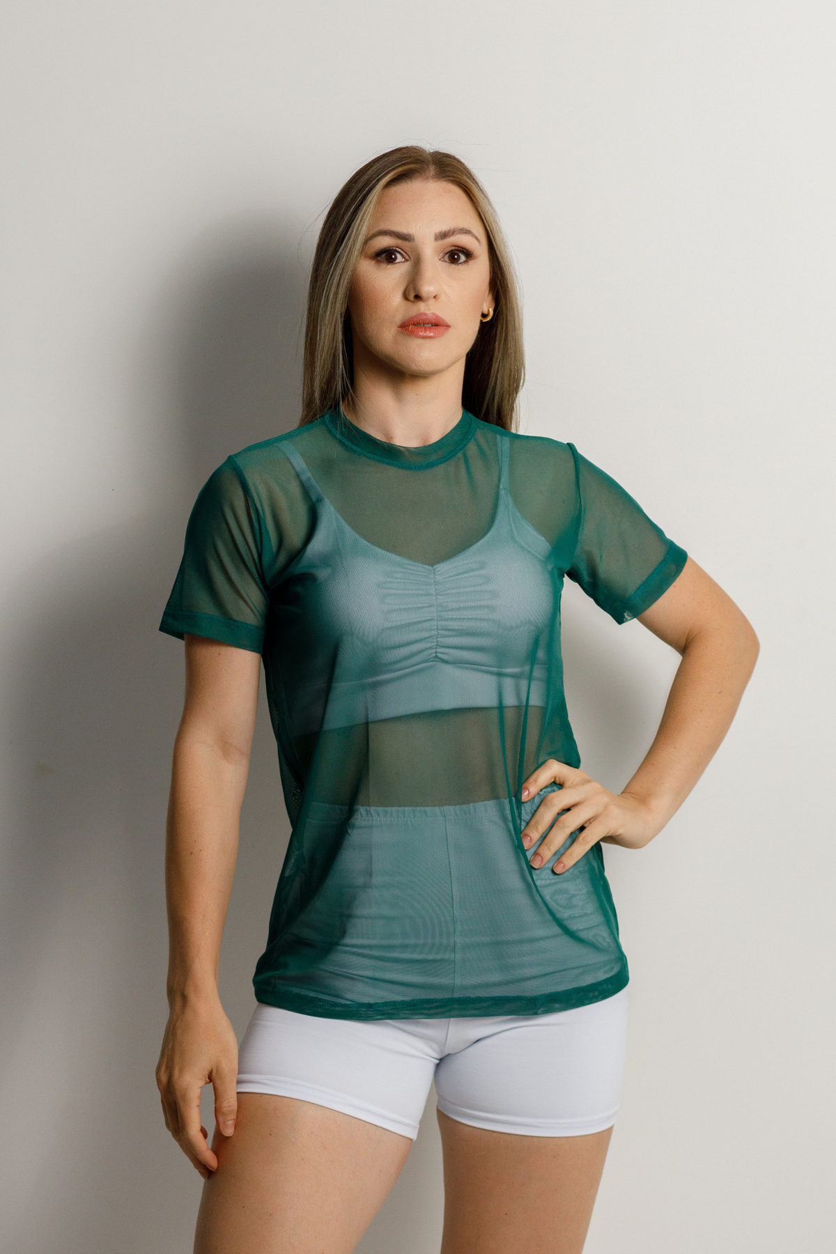 Camiseta Esportiva Texturizada Elenna