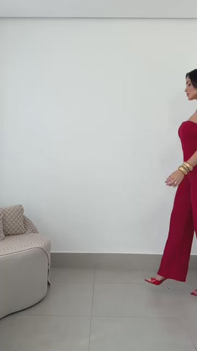 Macacão Tomara que Caia Canelado Liah